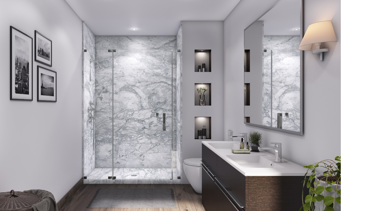 Royale 80in Tub or Shower Surround with Trim