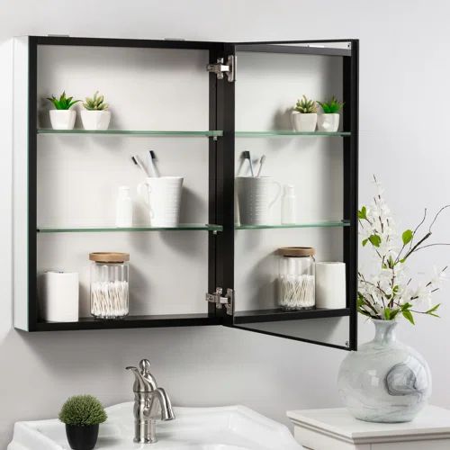 Frameless Aluminum Bathroom Medicine Cabinet - TubToday
