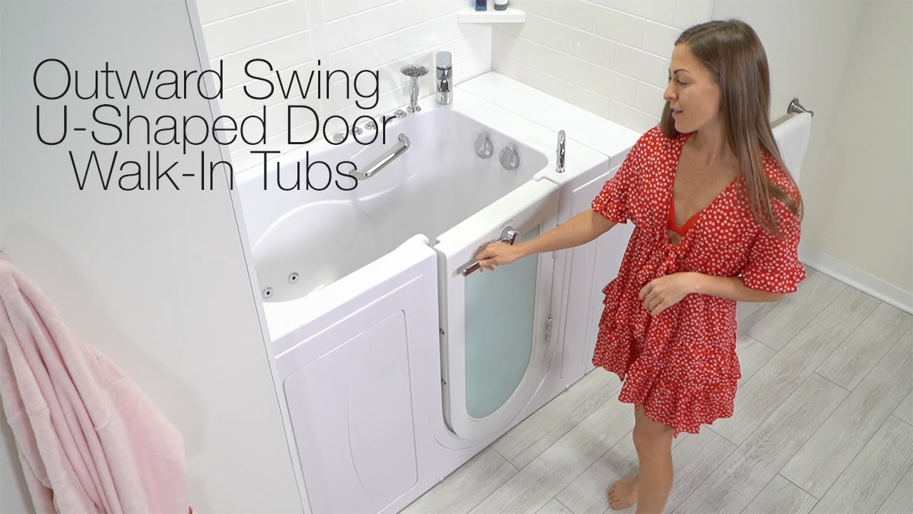 Outward Swing U-Shaped Door Walk-In Tubs Video