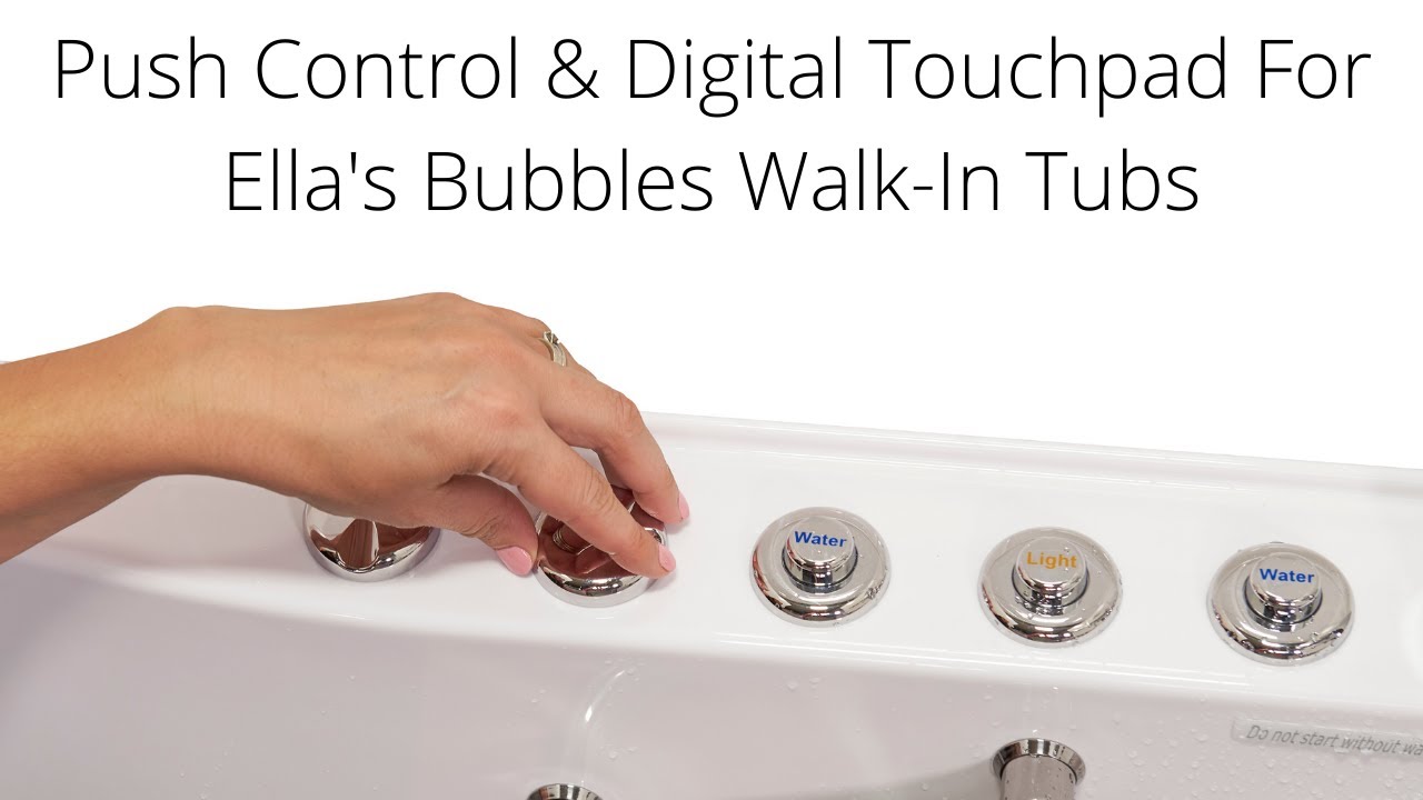 Push Control & Digital Touchpad For Ella Walk-In Tubs Video